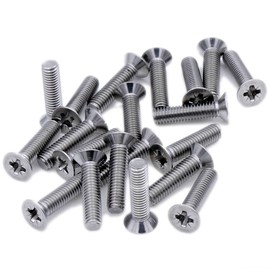 M5 (5mm x 6mm) Pozi Countersunk Machine Screw (Bolt) - Stainless Steel (A2) (Pack of 20)