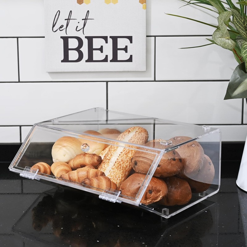 Ikee Design Acrylic Stackable Bakery Case Kitchen Pastry Container Display,