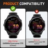 Suoman 2-Pack for Garmin Forerunner 570 47mm Screen Protector,Charger Port