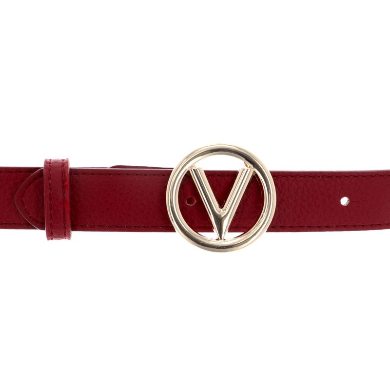 VALENTINO Round Women's Belt W100 Rosso - Can be Shortened,