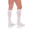 Jomi Compression Sock Mens Collection, 20-30mmHg Cotton 204 (Medium, White)