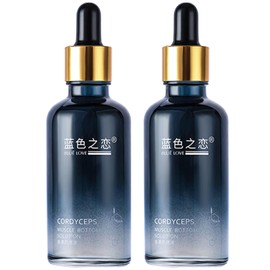BLUE LOVE 2PC Cordyceps Facial Essence Serum - Reduces Fine Lines & Wrinkles, Hydrating & Anti-Aging Formula with Natural Ingredients for All Skin Types