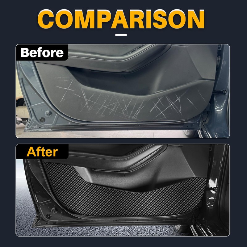 KUNGKIC マツダ 3 BP系 専用 2019-2025 ドアキックガード ドアプロテクター キズ 汚れ防止