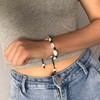 BIRLOZA Pack of 2 Shell Chain Shell Bracelet Anklet Natural