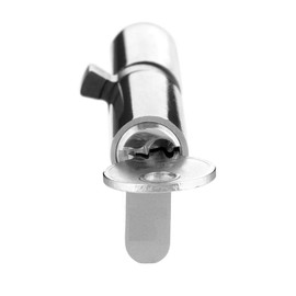 Chrome Cylinder Lock, Euro Door Barrel Lock with 3 Keys, Anti-Bump, Anti-Drill and Anti-Pick Door Lock with Key to Ensure High Security for Wooden, with Screwdriver