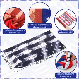 JaGely 50 Pcs Summer Neck Gaiters for Men Multi Cooling Neck Gaiter for Men Sun Protection Face Mask Balaclava Motorcycle(Elegant Style)