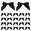 PATIKIL 2" Satin Ribbon Bow, 30 Pcs Mini Bows with Double-Sided Tape Self Adhesive for DIY Craft Gift Wrapping Treat Bags Decoration, Black