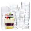 50pcs Pudding Cups with Lids Dessert Cups Disposable Dessert Cups