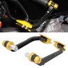 Motorcycle Handlebar Guard Carbon Fiber Style Aluminium Alloy Universal 22mm/0.87inGold