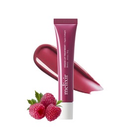 Melixir Vegan Lip Treatment, Sheer Tinted Lip Balm for Instant Hydration & Shine, Moisturizing Lip Gloss, Infused with Vegan Collagen & Jojoba Oil, Cruelty-Free, Korean Skincare-4 Berry(0.5oz)