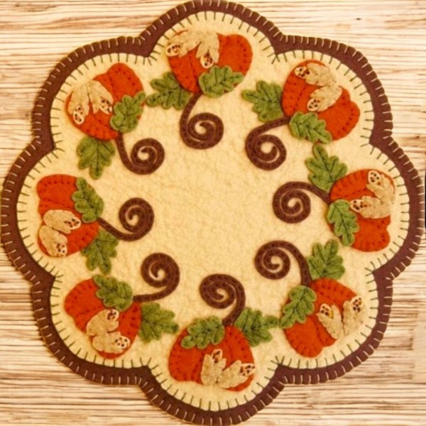 Pixie Fibers Pre-Washed Wool Blend Felt Penny Rug Kit -