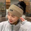 Ribbed Women's Daily Knit Loose Headband (1 Piece) Turban Black 2ea