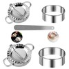 Dumpling Maker, 5 Pcs Dumpling Maker Set, Stainless Steel Dumpling