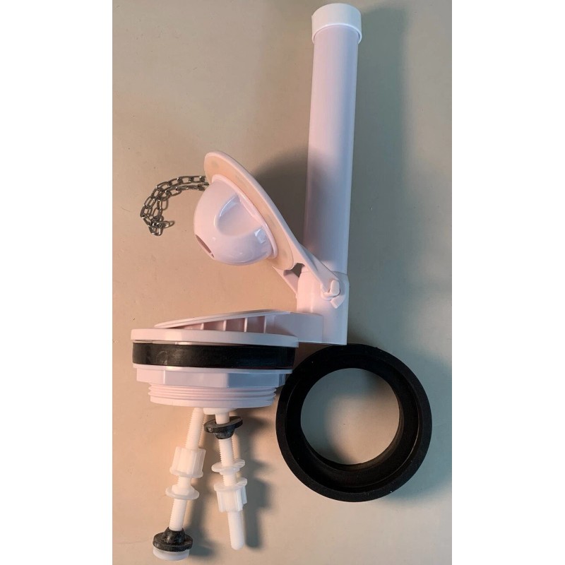 NuFlush 3 inch Flush Valve Assembly w/ Nylon Bolts and