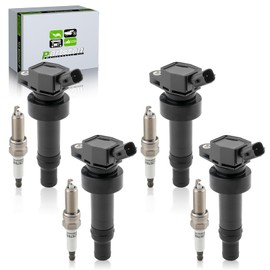 partszen UF652 Ignition Coil XP6203 Double Iridium Spark Plug for Hyundai Accent 1.6L 2012-2019 Veloster 1.6L 2012-2017 for Kia Rio 1.6L 2012-2019 Soul 1.6L 2012-2019 2.0L 2018