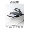 ELECOM Card Reader USB-A 2-in-1 5Gbps 【Supports SDXC/SDHC/SD/microSDXC/microSDHC/microSD】 MR3-D20EBK