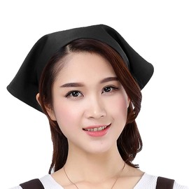 Cozyi Triangular Width Unisex Simple Apron with Apron! Wrinkle Resistant! Use for Hobby Places (Black, S1)