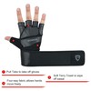 ROBOX Weightlifting Wrist Support Gloves, Gym Heavy Lifting Breathable Palm