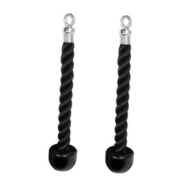 Totority 2 Pcs Heavy Duty Tricep Rope Attachment for Cable Machine Durable Pull Down Cord for Bodybuilding and Fitness Training Ergonomic Design for Strength Exercises