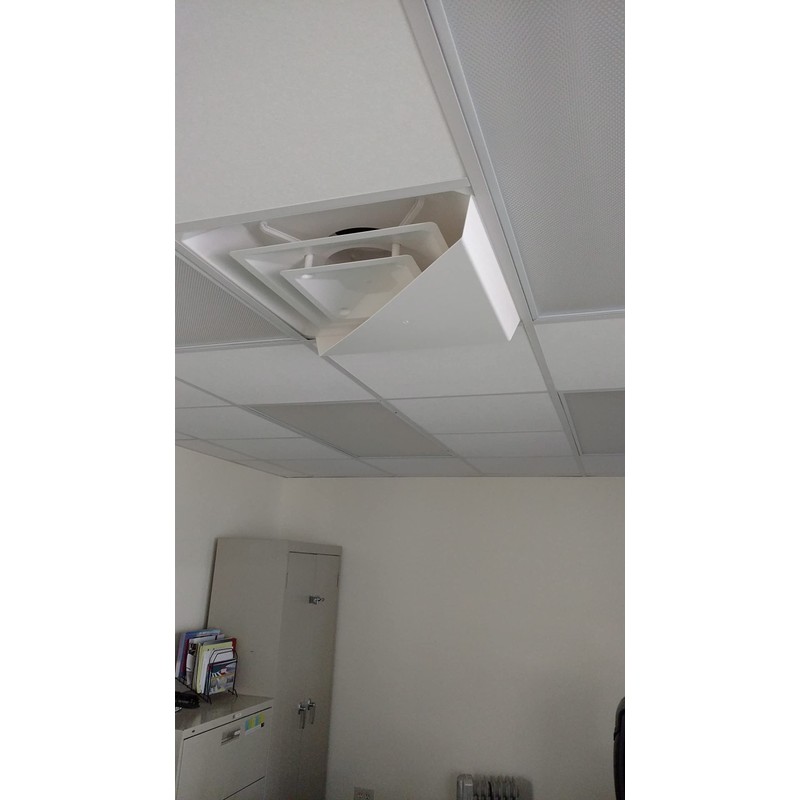 Corner Air Diverter (Triangle) for 2'x2' Ceiling Air Diffuser-Package of
