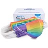 DIOLV 50Pcs Rainbow Printed Disposable Face Masks for Adults 3-ply