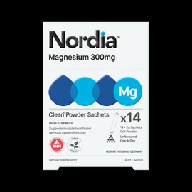 Nordia Magnesium 300mg Unflavoured Powder 2g x 14 Sachets