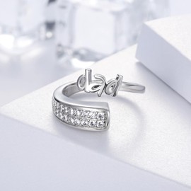 Sterling Silver Urn Ring for Ashes: 925 Parents Ash Memorial Keepsake Moonstone Cremation Jewelry Rings Gifts for Women (Dad 2)