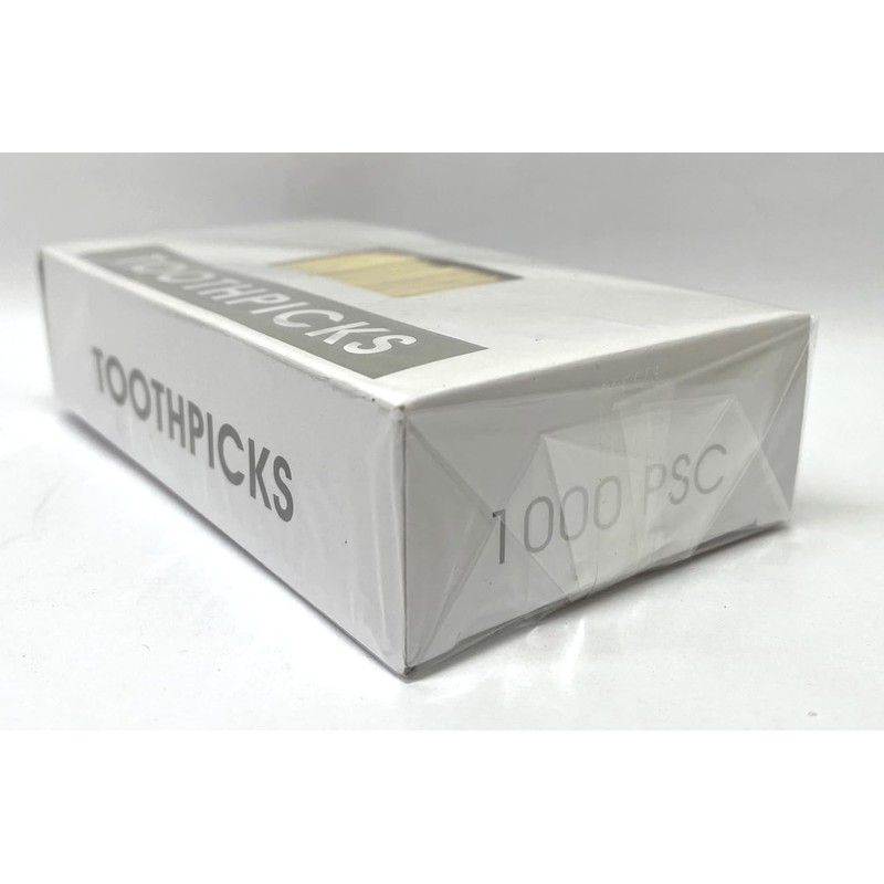 1000-Pack Natural Bamboo Toothpicks – Sturdy, Splinter-Free & Eco-Friendly |