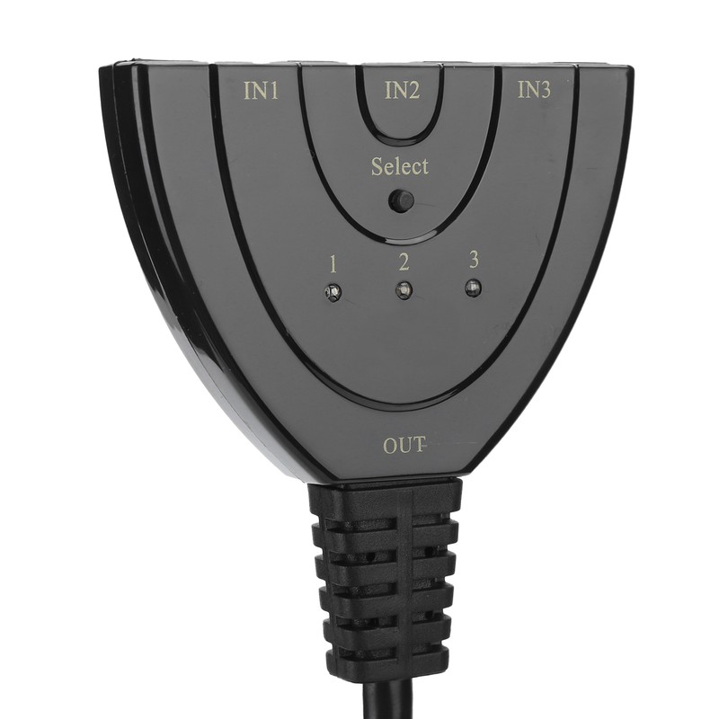 2Pcs HDMI Splitter 3 Port 4Kx2K MultiFunctional Hub Box Switcher