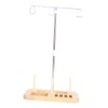Thread Holder Stable Wood Base Large Spool Thread Stand for