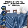 Table Cloth PVC Star Print Waterproof Reusable 108 x 180cm