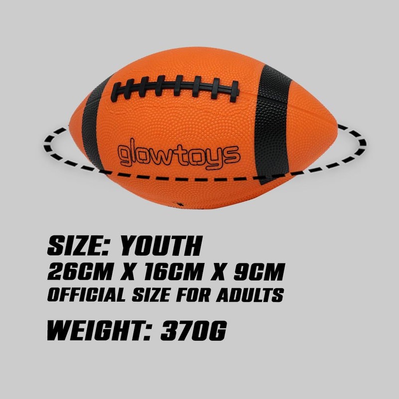Light Up LED American Football Size 9