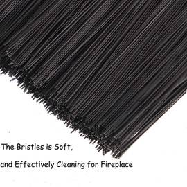 PAIKIUU Fireplace Brush Fire Brush Head Replacement 2Pcs, Fire Brush Hearth Brush Fire Companion Set Stove Brush Set for Cleaning Fireplaces, Kitchens, Tables, Desks, Shelves
