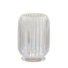 Gaolinci Clear Tumbler Cup Makeup Brush Toothbrush Holder for Bathroom, Vanity, Countertop, Desk and Bedside Table