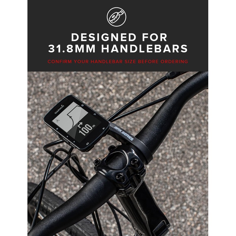 NIGHT PROVISION Bike Front Mount Short Extender Compatible with Garmin