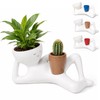 Funny Plant Pots, Lazy Guy Face Planter, Succulent Pot, Unique