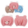 Children's Hair Drying Towel, Towel Cap, Bear Pattern, Hair Cap,