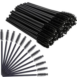 50PCS Disposable Eyelash Brushes Eyebrow Castor Oil Brush Mascara Wands Cosmetic Makeup Tools, Eyelash Spoolies Eyelash Extension Brush Applicator for Eyelash Extensions