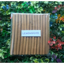 Lemongrass Incense Dhoop Sticks (25 Sticks with Stand) - 100% Natural bambooless Incense Dhoop Sticks - Christmas Incense Sticks - Traditional Indian Incense (No Damaged Sticks Hand Sorted Packet)