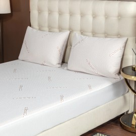 Bibb Home 2 Pack Copper Infused Waterproof Pillow Protectors - Standard