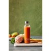 Hurom Glass Juice Jar 18oz Airtight Rubber Seal Stainless Steel