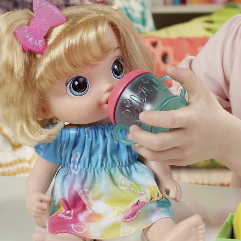 Baby Alive Fruity Sips Doll with Juicer Sippy Cup Fruit