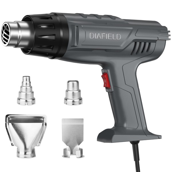 DIAFIELD 1850W Heat Gun, Dual Temperature Settings, AUTOXEL Fast Heat