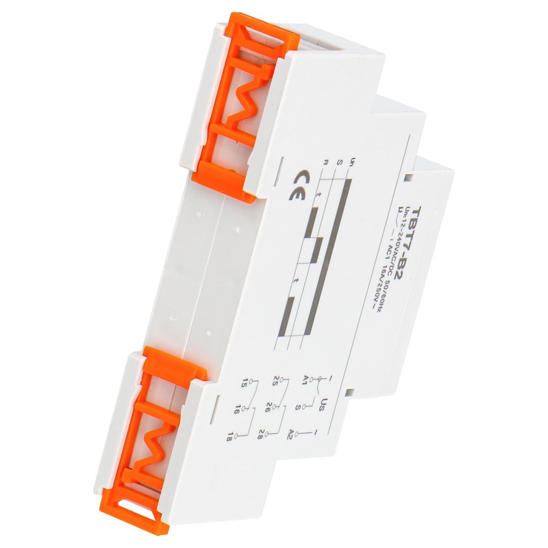 Baomain Multi-Function Time Relay, 16A Delay ON 2 SPDT, DIN