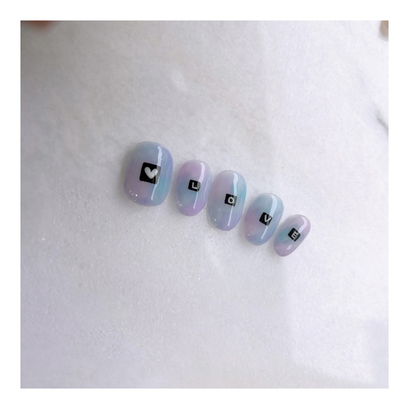 ‘Handmade nail tips - Petit round / ‘수제네일팁 - 쁘띠라운드