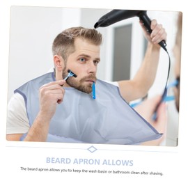 VICASKY 1Pc Durable Beard Trimming Apron Practical Shaving Cape for Home Salon Use Portable Design for Easy Travel and Clean Up for Male Grooming