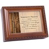 God Grant Me The Serenity Woodgrain Keepsake Music Box Plays