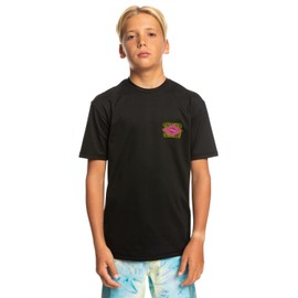 Quiksilver Radical Surf Boys' UPF 50 Surf T-Shirt, black