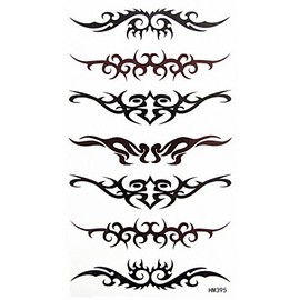 MapofBeauty Tribal Armband Temporary Waterproof Tattoo Sticker(2 pcs/lot)