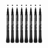 Whiteboard Pens, Set of 8 Black with Magnet, Eraser, Water